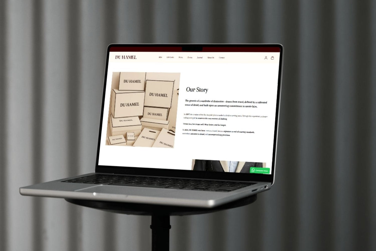 Un site E-commerce sur-mesure — DU HAMEL 1
